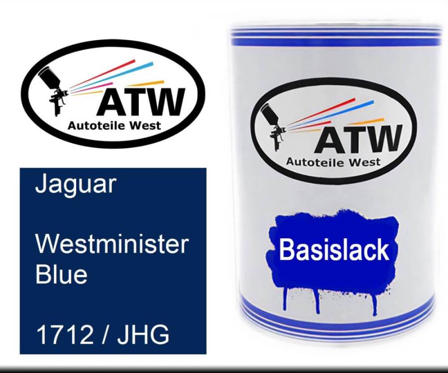 Jaguar, Westminister Blue, 1712 / JHG: 500ml Lackdose, von ATW Autoteile West.